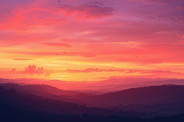 Obraz premium Sky at dawn or dusk with colorful backdrop