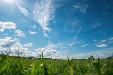 Perfect blue skies for kite flying