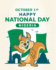 October 1st Nigeria Independance Day Banner or Cover Template