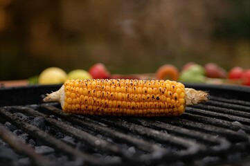 Corn Roasted Over Hot Coals