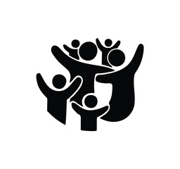 Icon Set for Parents and Families. Featured are vector illustrations of parents with children, family bonding, pregnancy, playing with children, reading together, spending time at home, family life, a