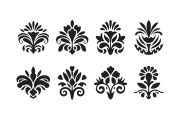 Fototapeta premium set of floral design elements