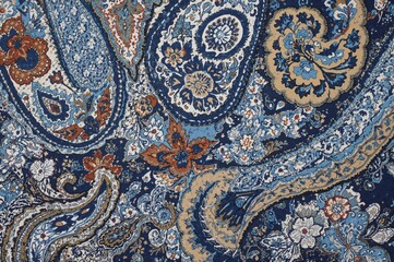 Traditional paisley design. Stylish textile pattern for apparel.