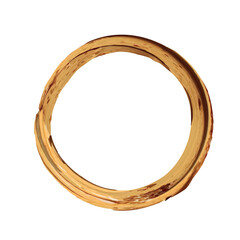 Round vintage textured frame for your design. Vintage cover. Place for text. Vintage holiday beautiful golden frames for paintings or photographs. Template vector illustration.