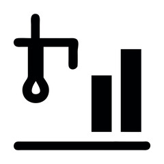 Striking Silhouette A Symbolic Representation of Oil Industry Operations Displaying Resource Extraction and Financial Growth Through Abstract Visuals