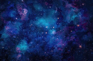 Naklejka premium An artistic blend of different textures and designs forms a striking abstract pattern, with light shimmering among scattered stars in the background.