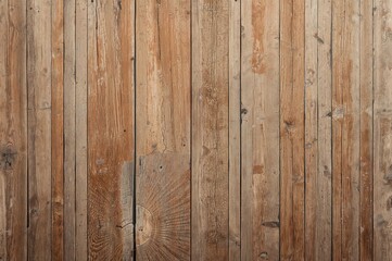 Obraz premium Vertical old wooden plank with blank space for text, rustic background design.