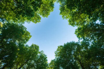 Obraz premium CSR campaign idea focusing on sustainable environment and global wood celebration for environmental protection