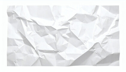 White crumpled paper sheet abstract background for creative design projects