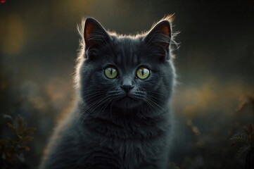 Obraz premium A feline striking a pose for the camera