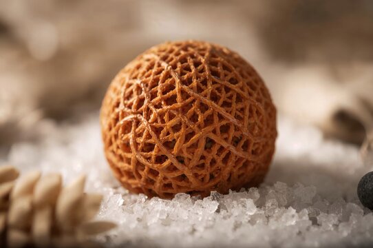 Close-up of homemade dried sweet potato treat during winter season