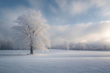 Stunning frosty scenery