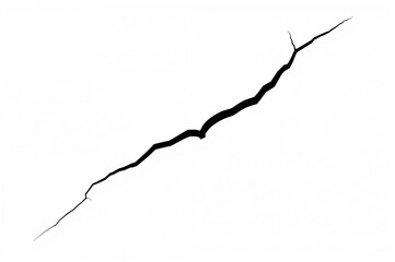 Monochrome backdrop featuring an elongated fissure, captured vertically