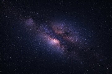 Fototapeta premium Depiction of a star-filled vast cosmic expanse