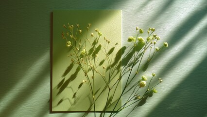 green grass and sun rays
