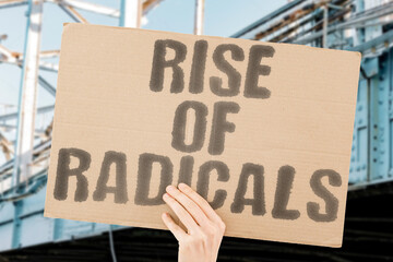 “Rise Of Radicals” Voices across Europe grow louder, pulling nations to extremes.
RADICALISM....