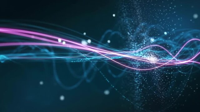 Video file name on a dark background with film strip elements