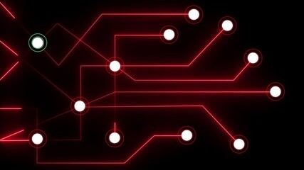 Abstract geometric connect lines and dots.Simple technology graphic background.Illustration Vector design Network and Connection concept.Animation of data processing with icons over connections - Powered by Adobe