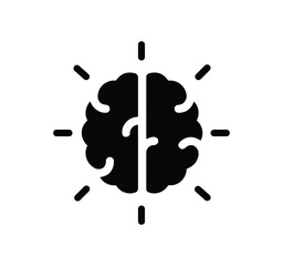 Icon Set for Ideas. Icons for creativity, problem-solving, innovation, strategy, and thought that include the idea lamp and bulb symbol. Vector illustration.