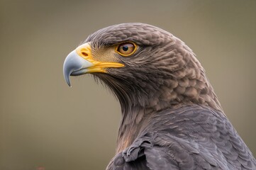 Fototapeta premium Nisaetus bartelsi: A Medium-Sized Eagle Native to an Indonesian Island