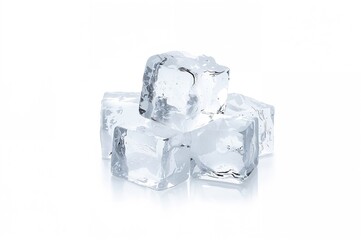 Ice cubes with dual clipping paths for front and back