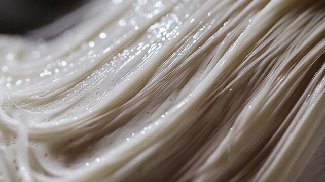 A close-up view of a steaming hot noodle bowl, perfect for foodie and culinary related content