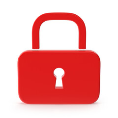 Red padlock icon representing security and protection