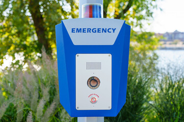 Emergency Call Box in Kyiv: Vital Safety Feature Near the Waterfront