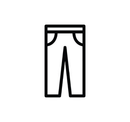 Set of thin line icons for clothing. editable stroke icons for luxury clothing. style icons. Symbols for T-shirt, pants, jacket, dress, shorts, shoes, and shirts.vector