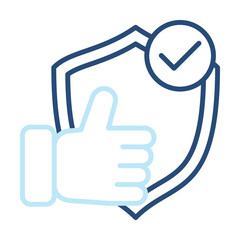 Reliable Icon Color Outline Style. Vector Illustration Design