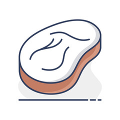Raw Steak Meat Cut Outline Icon