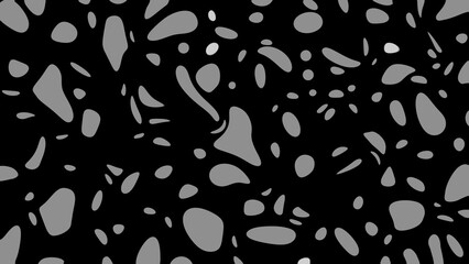 Black and Grey Seamless Terrazzo Pattern © CLICKEDGE GFX