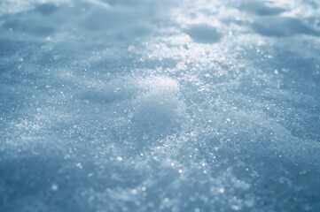 Obraz premium Winter white snow texture background with icy blue tones
