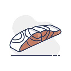 Fresh Salmon Fish Fillet Minimalistic Icon