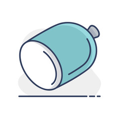 Cooked Sausage Roll Minimalistic Flat Icon