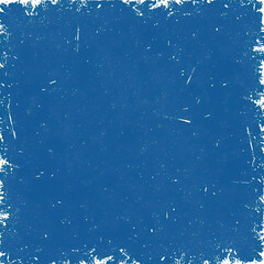  Abstract composition with layered blue paint