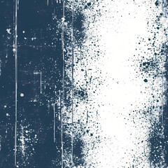Worn panel with blue splatters and scratches. Dirty, textured vector enhances industrial and urban aesthetics.