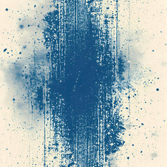 Square composition of watercolor paint and stains