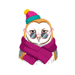 Fototapeta premium Winter Owl