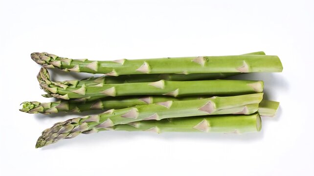 Asparagus di atas tikar putih bersih