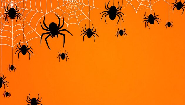 Halloween spider web background