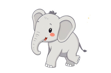 Fototapeta premium elephant illustration adorable graphic vector clipart