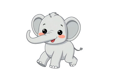 Fototapeta premium elephant illustration adorable graphic vector clipart