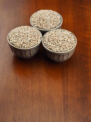 신선한 유기농 참깨, 음식재료