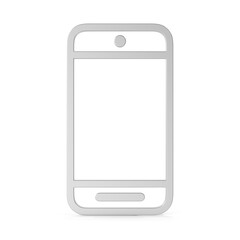 3d render of Smartphone Icon
