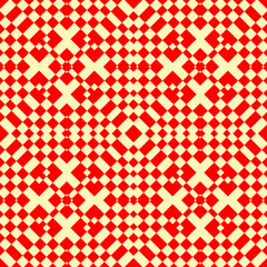 Geometric ornate. Checks, bars seamless pattern. Checkered ornament. Squares, rectangles illustration. Tiles wallpaper. Ethnic motif. Mosaics background. Digital paper. Embroidery textile print.