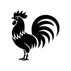 rooster isolated on white background, rooster design, rooster design tattoo, tattoo rooster design, rooster vector, rooster silhouette design,   