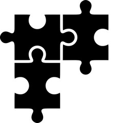 Puzzle Pieces Black R1002