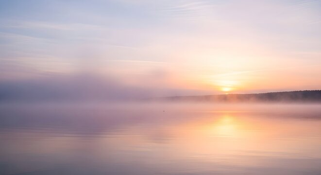 Dreamy Abstract Seascape at Sunrise.