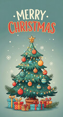 christmas tree illustration